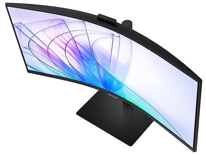 Samsung 34 inch ViewFinity S6 Curved Monitor with Inbuilt Webcam Ultrawide WQHD Monitor LS34C650VAWXXL – TechCure India