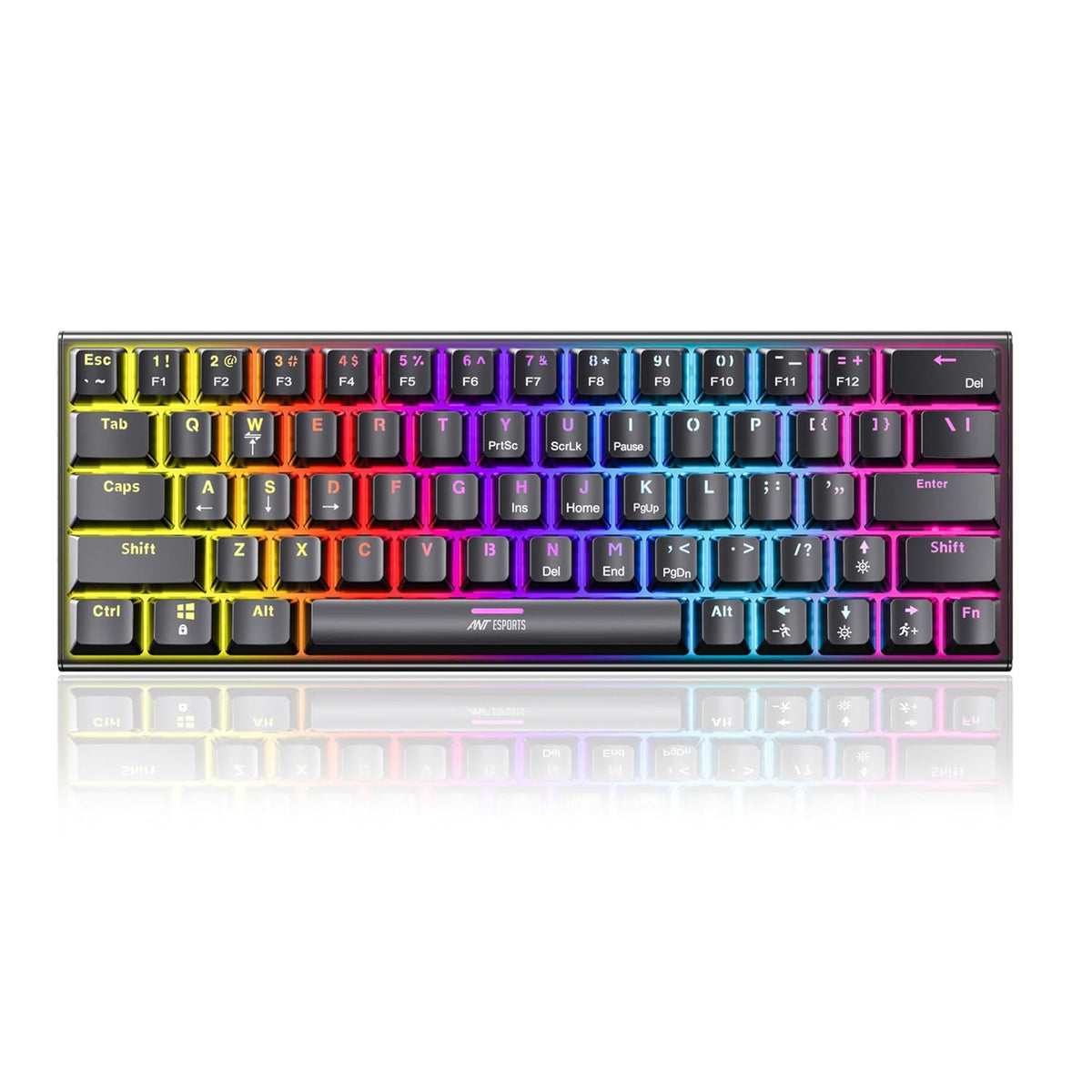 ANT ESPORTS MK1200 MINI 60% RGB MECHANICAL GAMING KEYBOARD – TechCure India