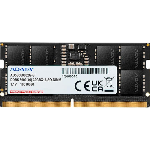 ADATA 32GB (1X32GB) 5600MHZ CL46 SO-DIMM LAPTOP RAM (AD5S560032G-S) – TechCure India