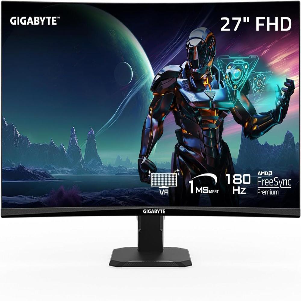GIGABYTE GS27FC 27 Inch FHD 180Hz VA Panel 120% SRGB 1MS AMD Freesync Gaming Monitor - 3