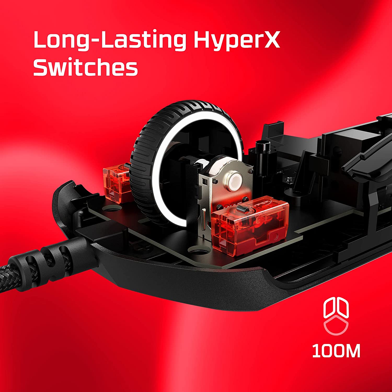 HYPERX Pulsefire Haste 2 Wired Ambidextrous Gaming Mouse ( 6N0B0AA ) ( 26000DPI / 6 Macro Buttons ) ( Black ) - 5