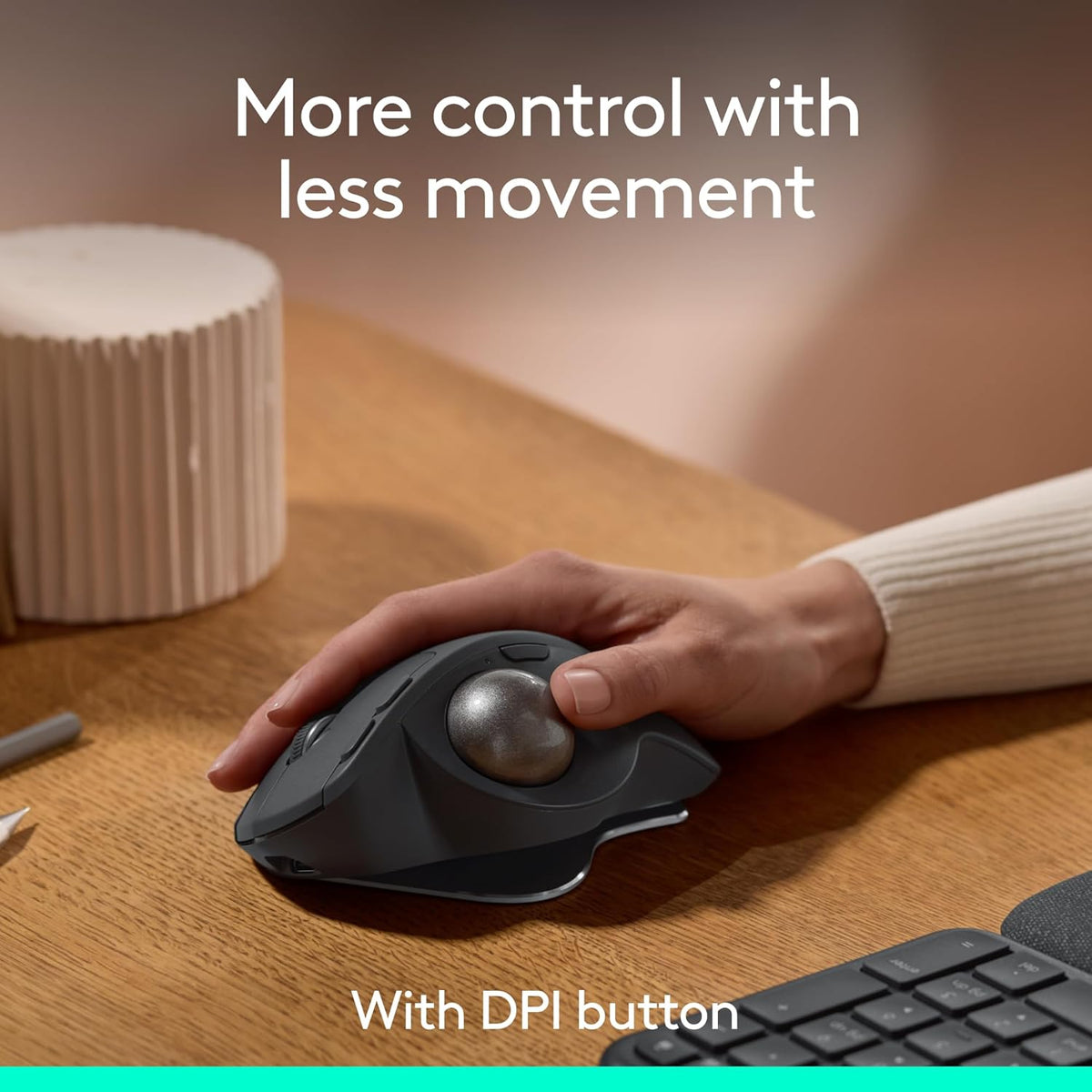 LOGITECH MX ERGO S ADVANCED WIRELESS TRACKBALL MOUSE, USB-C RECHARGEABLE WIRELESS ERGONOMIC MOUSE – TechCure India