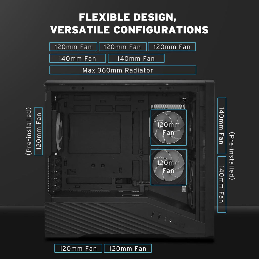 Lian Li Vector V150 INF Micro ATX PC Case Black – TechCure India