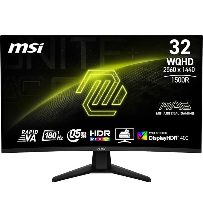 MSI MAG 32CQ6F 32 Inch WQHD, Rapid VA Monitor – TechCure India