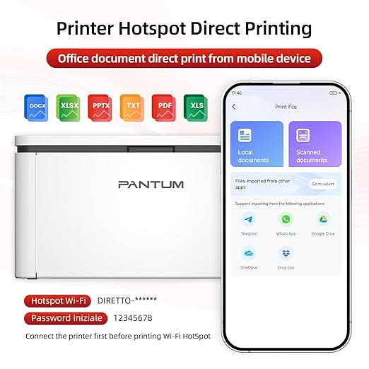 PANTUM BP2319W Laser Printer for Home and Office, Monochrome, Wireless, Single Function – TechCure India