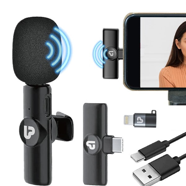 ULTRAPROLINK Sonic Omnidirectional Wireless lavalier Microphone – TechCure India