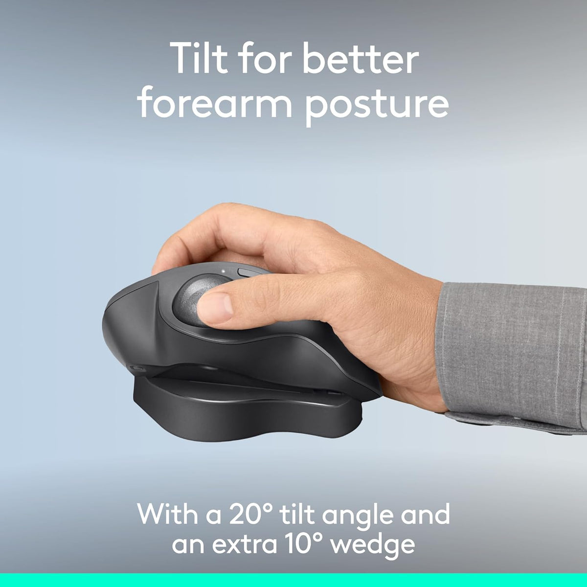 LOGITECH MX ERGO S ADVANCED WIRELESS TRACKBALL MOUSE, USB-C RECHARGEABLE WIRELESS ERGONOMIC MOUSE – TechCure India