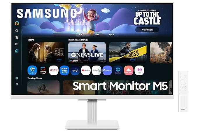 Samsung 27 Inch FHD M5 Smart Monitor with Smart TV Experience LS27FM501EWXXL – TechCure India