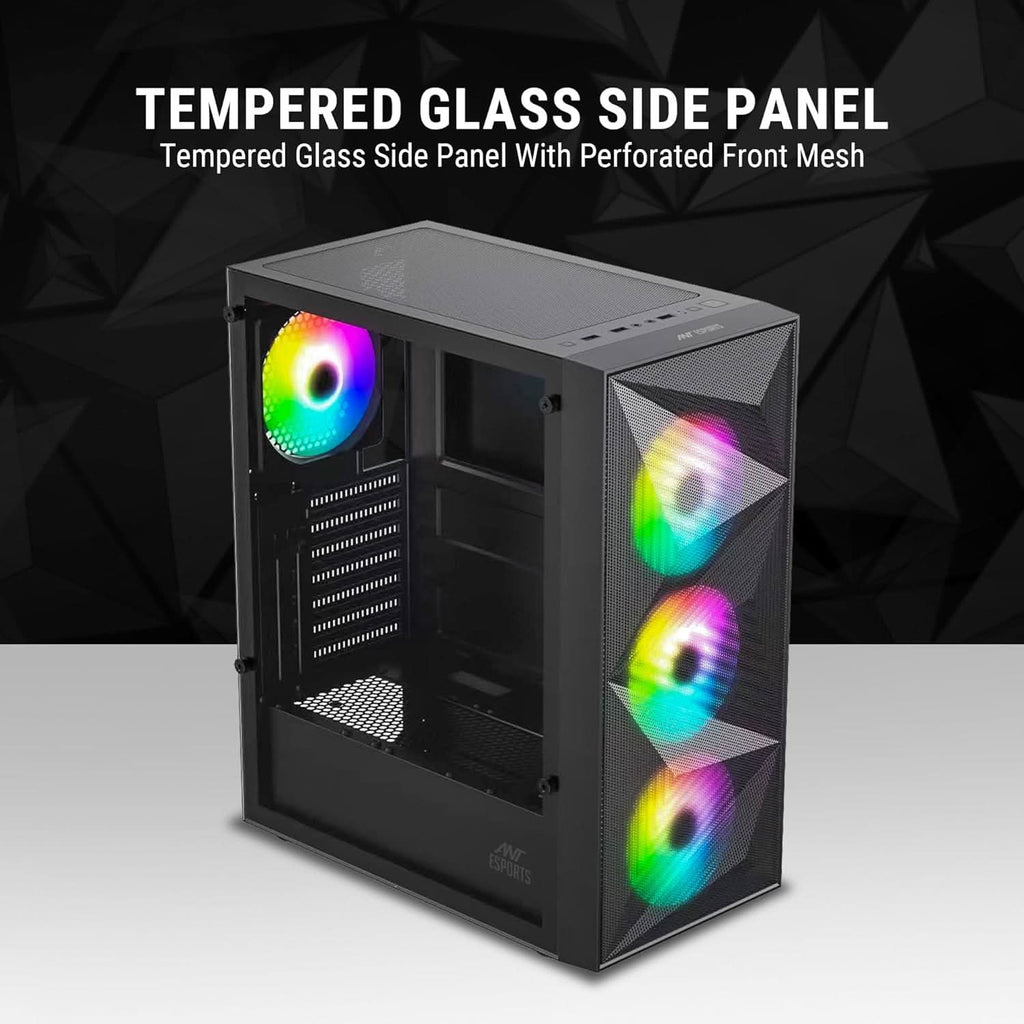 ANT ESPORTS ELITE 1200 ATX MID TOWER CASE BLACK – TechCure India