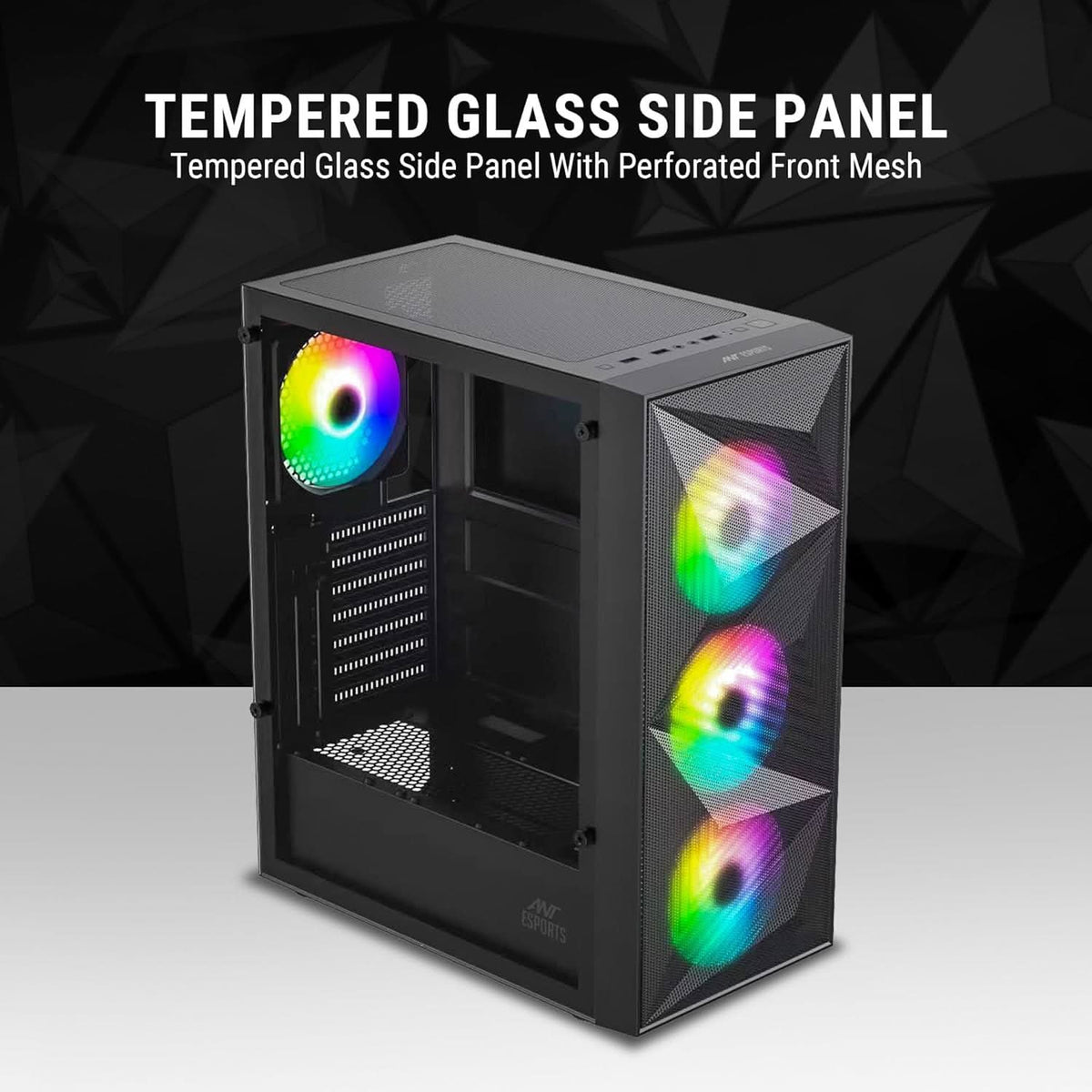 ANT ESPORTS ELITE 1200 ATX MID TOWER CASE BLACK – TechCure India