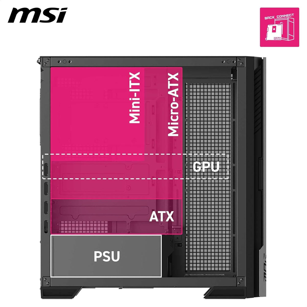 MSI MPG VELOX 300R AIRFLOW PZ MID TOWER GAMING PC CASE - BLACK – TechCure India