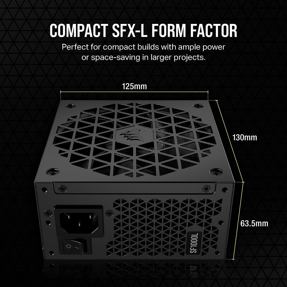 CORSAIR SF-L SERIES SF1000L FULLY MODULAR SFX POWER SUPPLIES WITH ATX 3.0 (CP-9020246-IN) – TechCure India