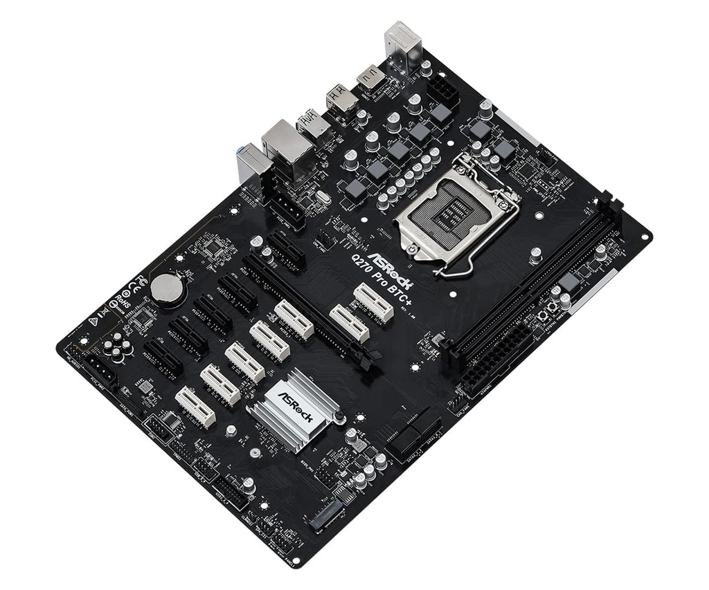 ASROCK Q270 PRO BTC+ DDR4 INTEL 1151 ATX MOTHERBOARD – TechCure India