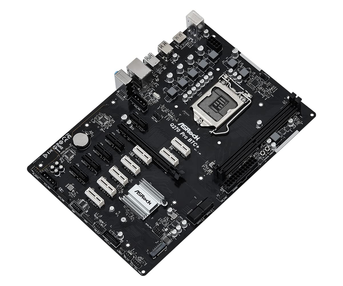 ASROCK Q270 PRO BTC+ DDR4 INTEL 1151 ATX MOTHERBOARD – TechCure India