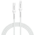 Honeywell Type C to Lightning, 4 Feet (1.2M), Nylon Braided Cable, MFI-certified, QC3.0, PD 87W Support with Max Output 3A, Fast Charge & Sync Cable for iPhone, iPad, AirPods White – TechCure India