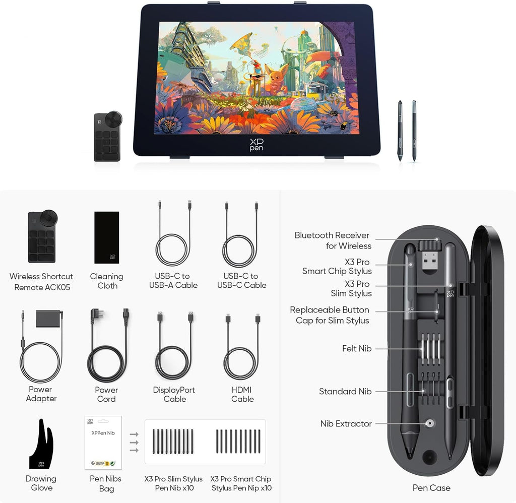 XP PEN ARTIST PRO 24 2ND GEN (MD240UH) 4K FULL-LAMINATED SCREEN – TechCure India