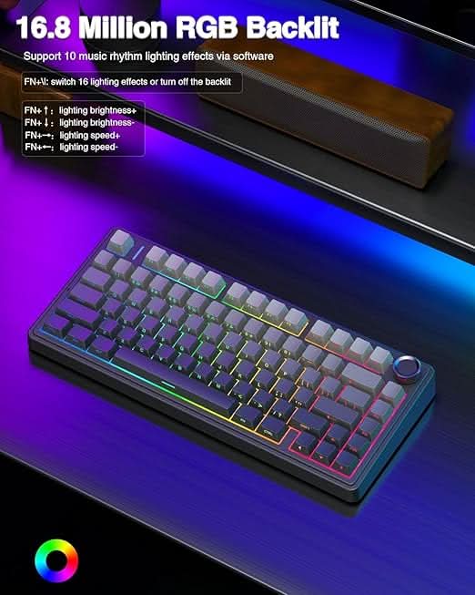 Aula F75 GRADIENT GREY REAPER SWITCH KEYBOARD – TechCure India