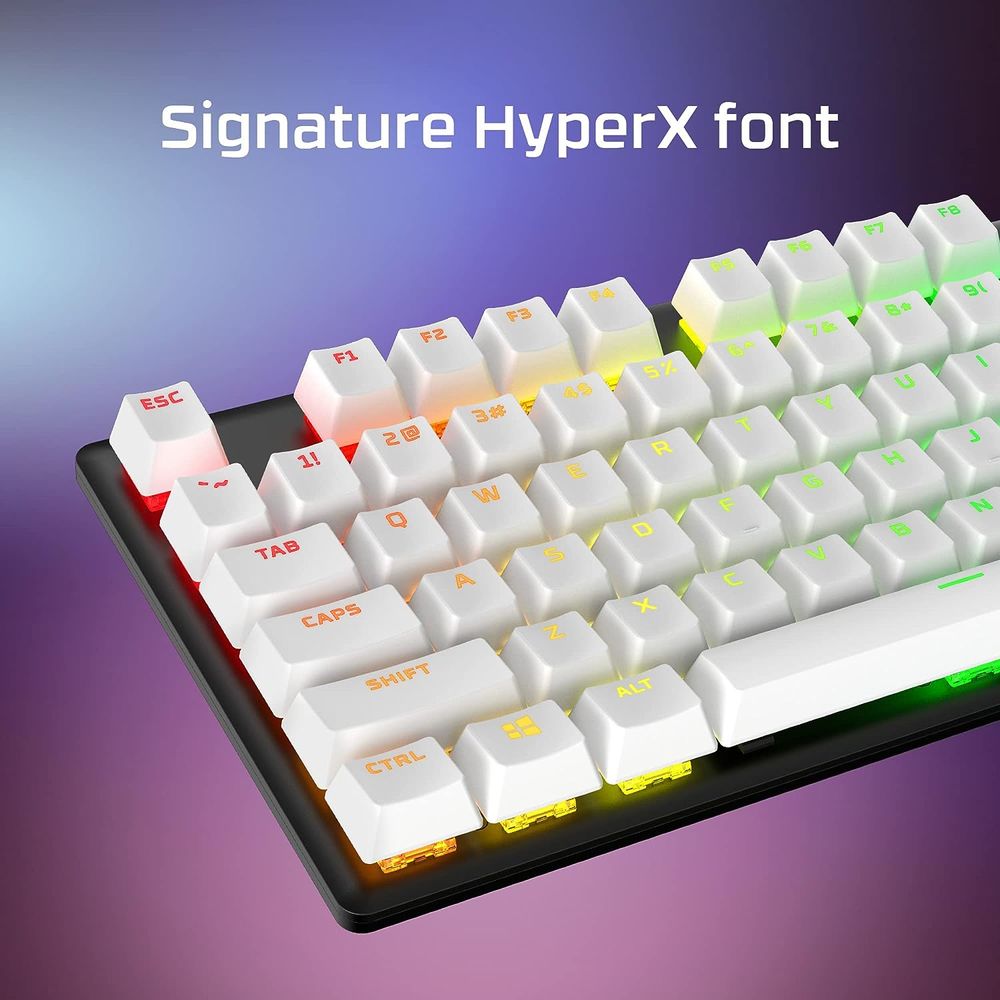 HYPERX PBT Keycaps (Black) Full Key Set - English (US) - 5