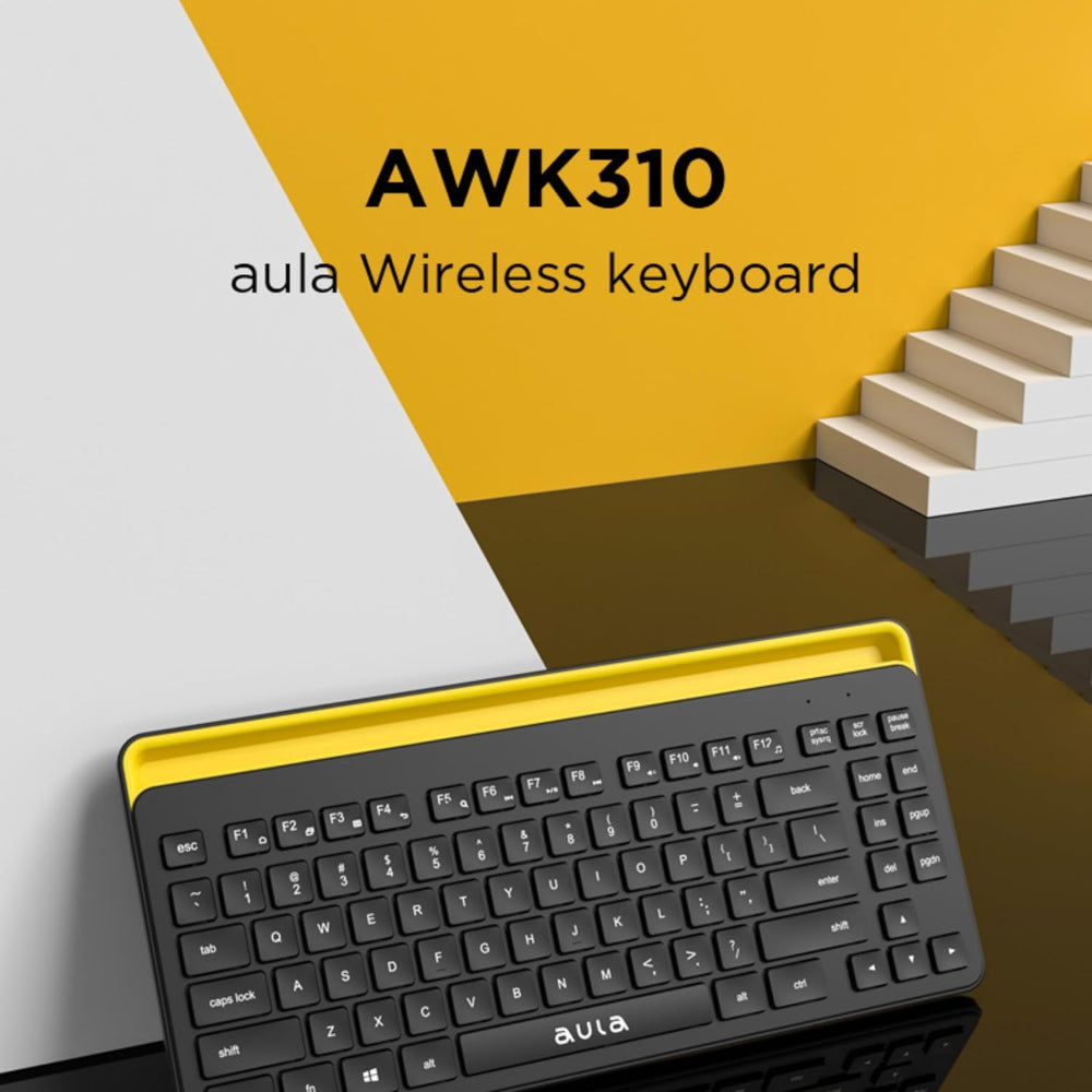 AULA AWK310 Tenkeyless Wireless Keyboard ( Black ) ( AWK310 ) – TechCure India