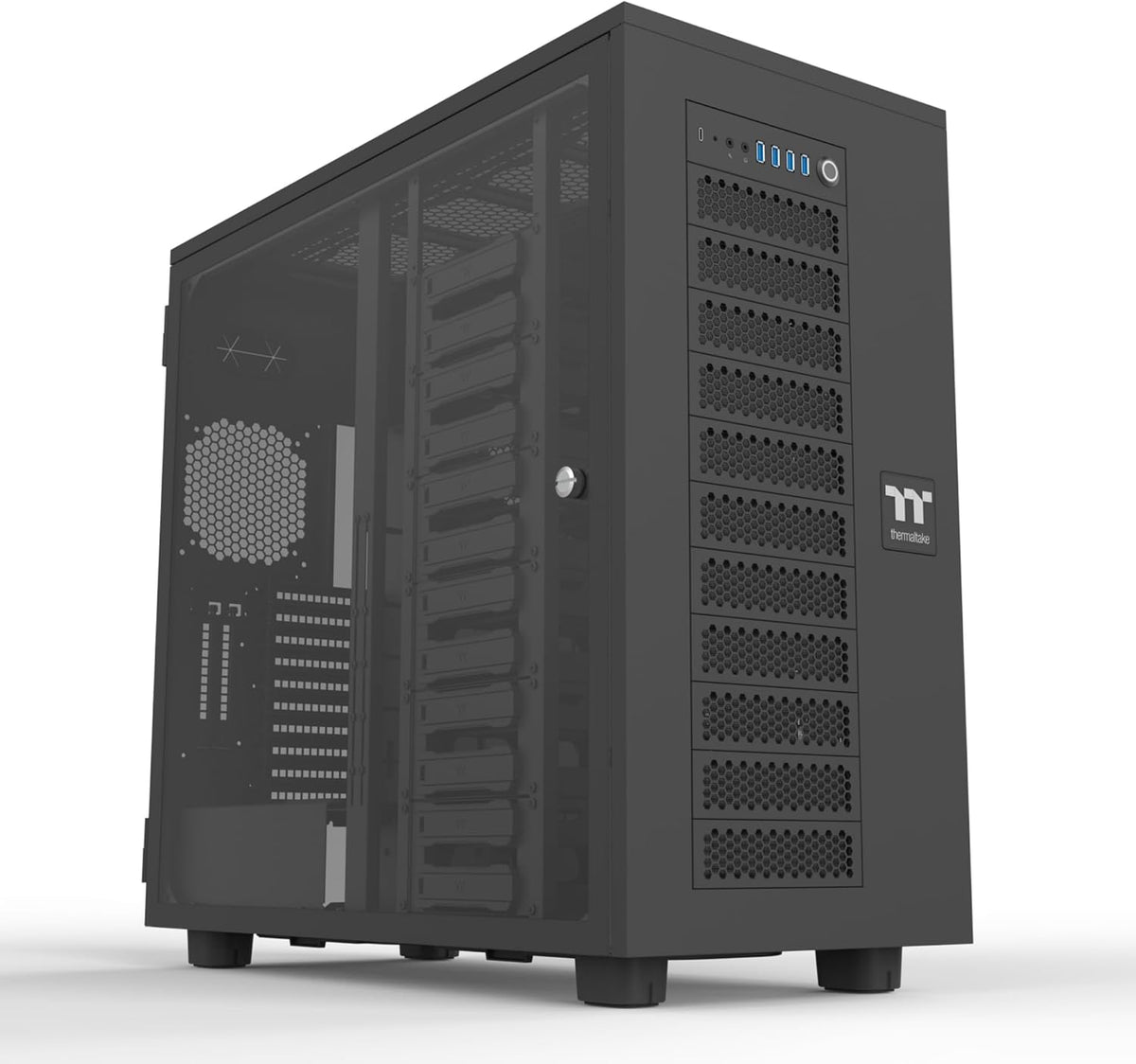 THERMALTAKE AX700 TG SUPER TOWER BLACK CABINET CA-11B-00F1WN-00 – TechCure India