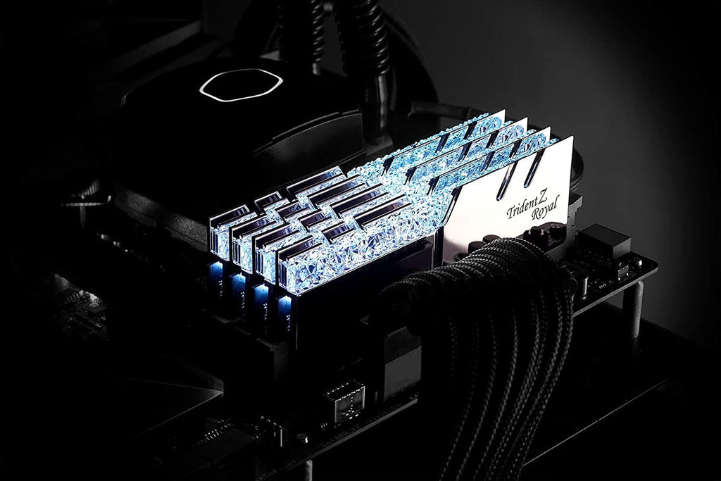G.SKILL Trident Z Royal RGB 16GB ( 8GB x 2 ) 3600MHz DDR4 RAM ( Silver ) ( CL18 ) - 4