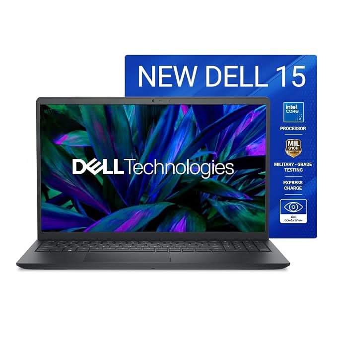 Dell Pro PV 15250 Laptop, Intel Core 3 100U, 8GB RAM, 512GB SSD, 15.6 Inch FHD Display, DOS, Black – TechCure India
