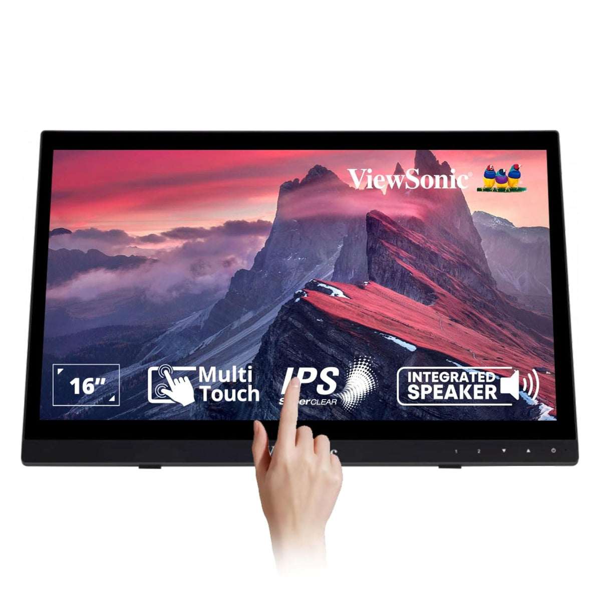 VIEWSONIC TD1630-3 40.64 CM(16") TOUCH PORTABLE MONITOR WITH10-POINT CAPACITIVE TOUCH | ADVANCED ERGONOMIC | 7H HARDNESS SCREEN | EYECARE | INTEGRATED SPEAKERS| VGA| HDMI |USB 2.0 TYPE B – TechCure India