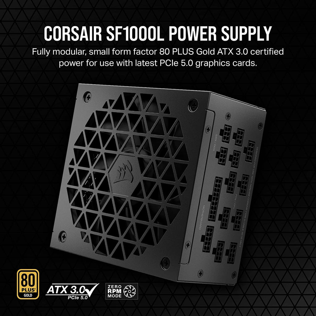 CORSAIR SF-L SERIES SF1000L FULLY MODULAR SFX POWER SUPPLIES WITH ATX 3.0 (CP-9020246-IN) – TechCure India