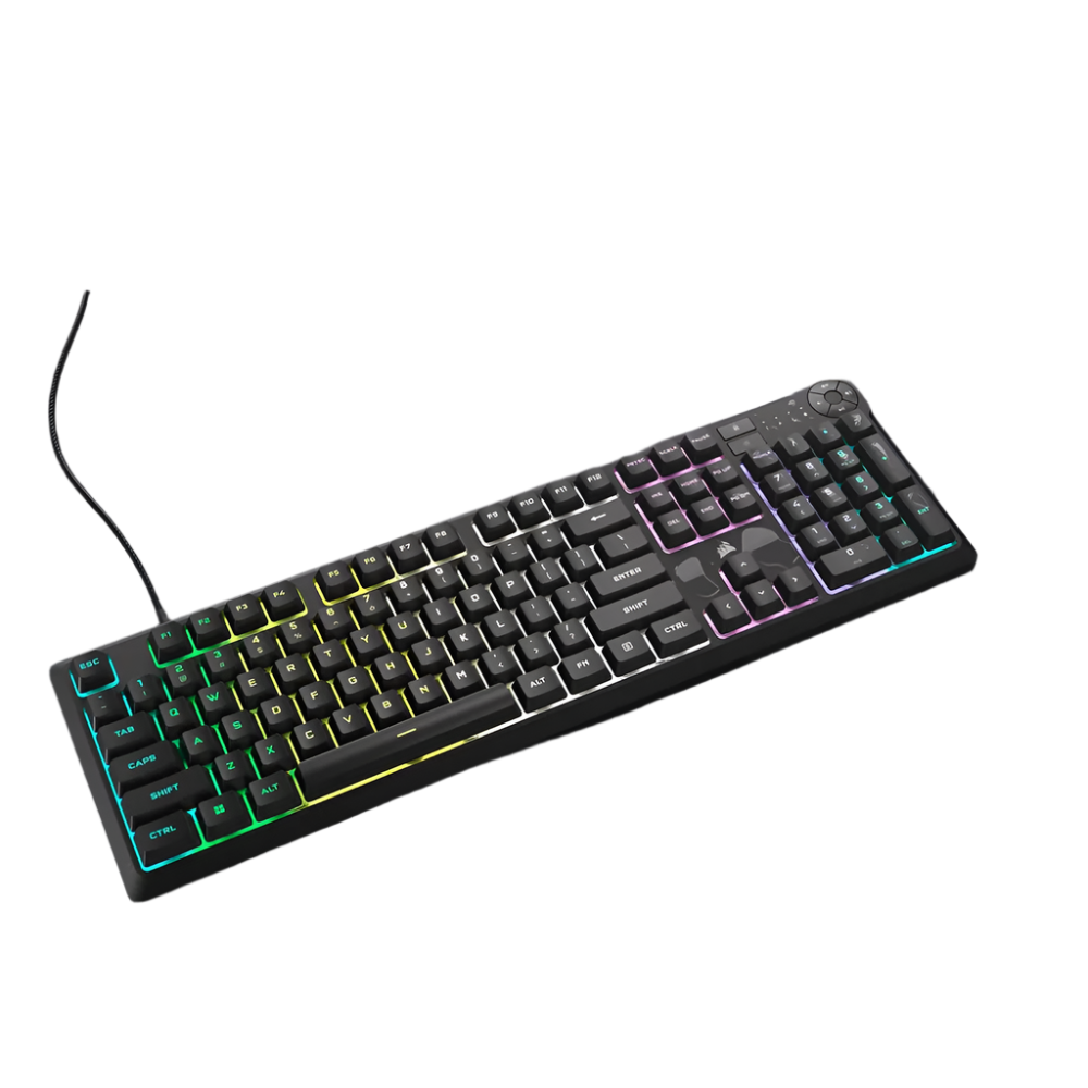 CORSAIR K55 Core Full Size Wired RGB Membrane Gaming Keyboard ( Black ) ( Membrane Switch ) - 2