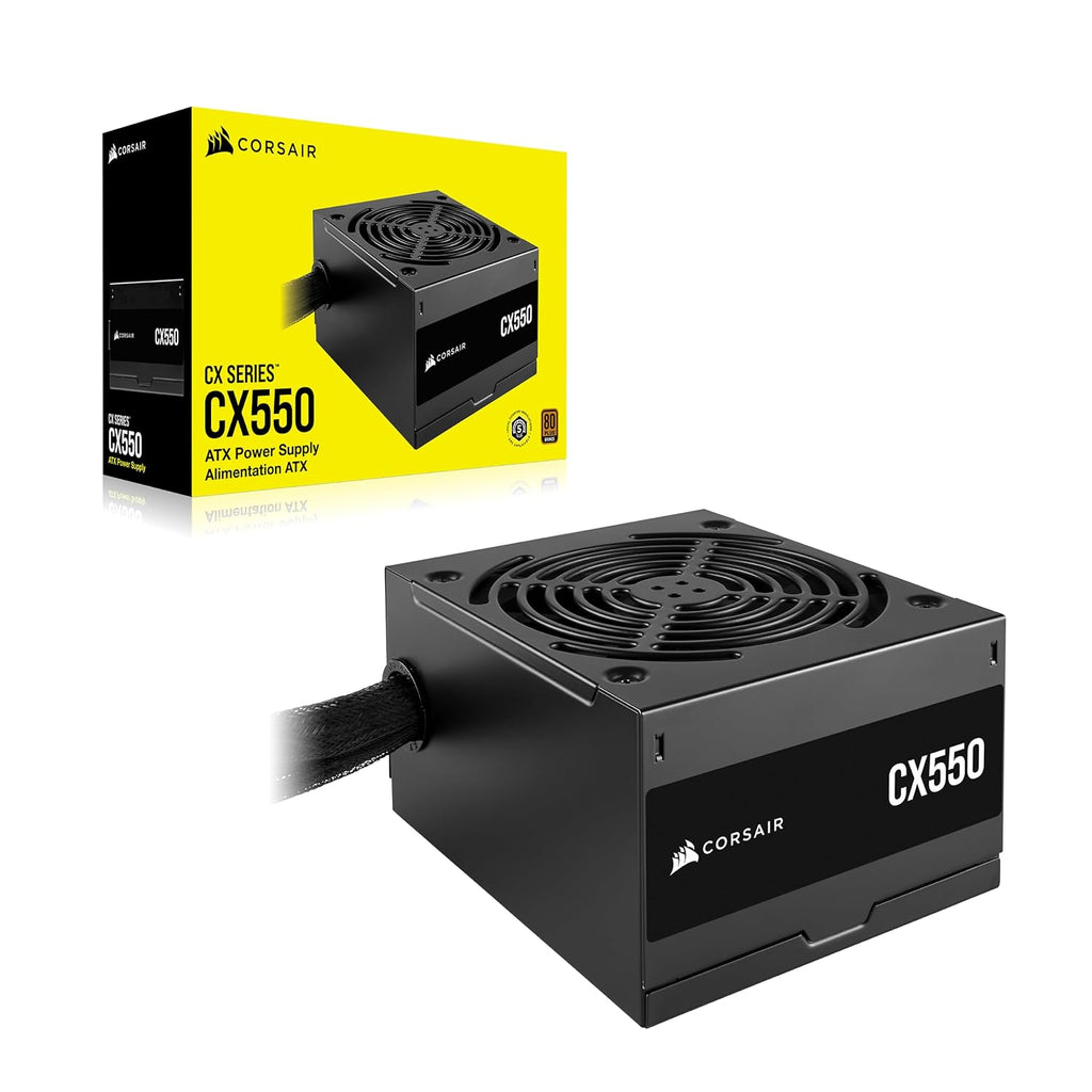 CORSAIR CX SERIES CX550 550 WATT 80 PLUS BRONZE CP-9020277-IN – TechCure India