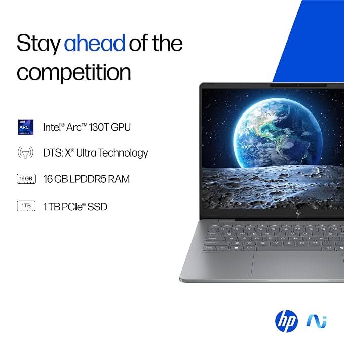 HP OmniBook 7 OLED (Previously Pavilion Plus) Intel Core Ultra 5 255H (16GB LPDDR5,1TB SSD) 3K, 0.2 ms, 14 Inch/35.6cm, Win11, M365, Office24, Meteor Silver,1.5kg, fr0789TU, 5MP Camera, Backlit AI Laptop – TechCure India
