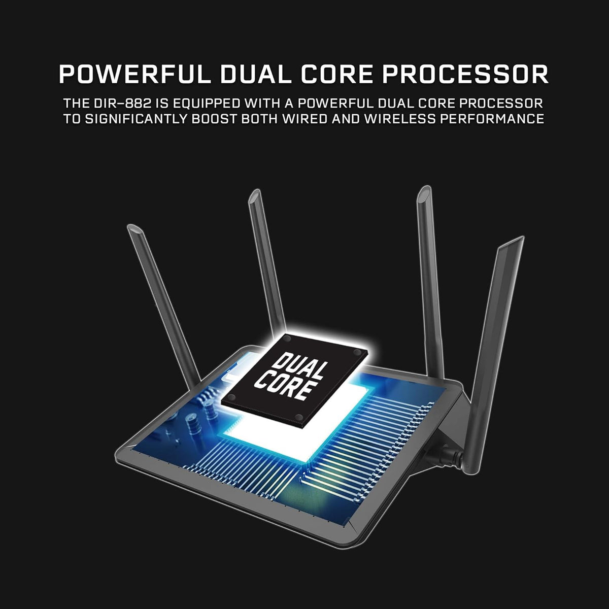 DLINK WIRELESS AC2600 MU-MIMO ROUTER DIR-882 – TechCure India