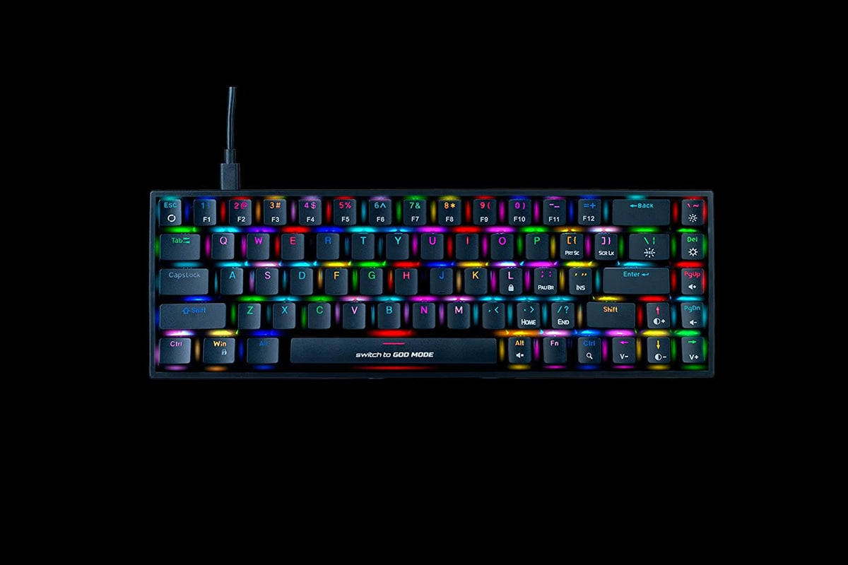 COSMIC BYTE CB-GK-31 Artemis 60% Mechanical Wired Gaming Keyboard ( Black ) ( Outemu Red Switch ) – TechCure India