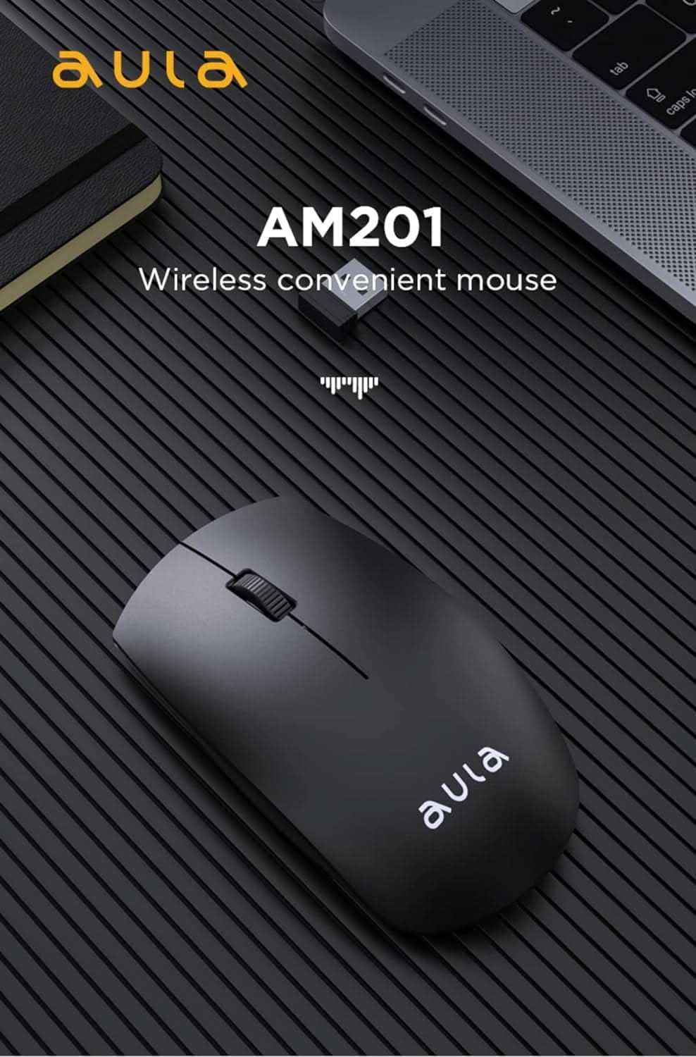 AULA WIRELESS COMPACT MOUSE (AM201, BLACK) – TechCure India