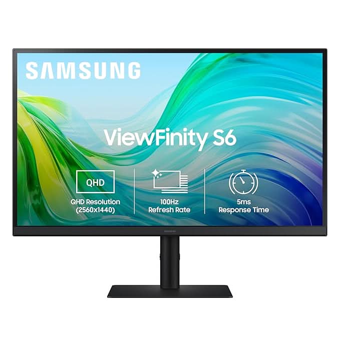 Samsung 27 Inch IPS 2K QHD Height Pivot Adjustable Stand Monitor – TechCure India