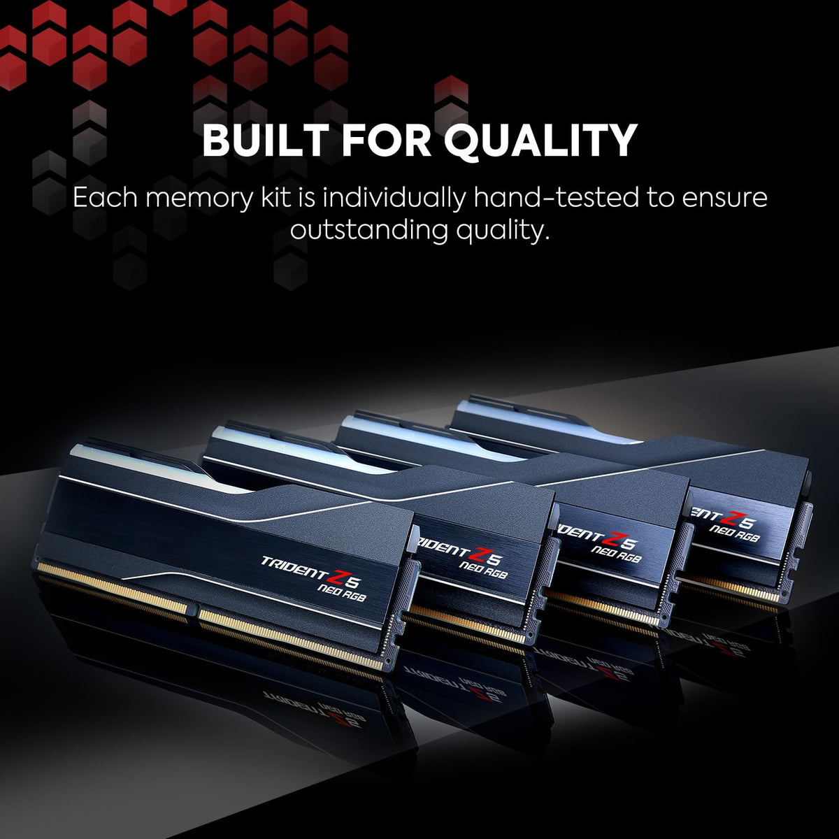 GSKILL MEMORY F5-6000J3038F16GX2-TZ5NR -32GB (16GBX2) 6000MHZ TRIDENT Z5 NEO RGB CL30 – TechCure India