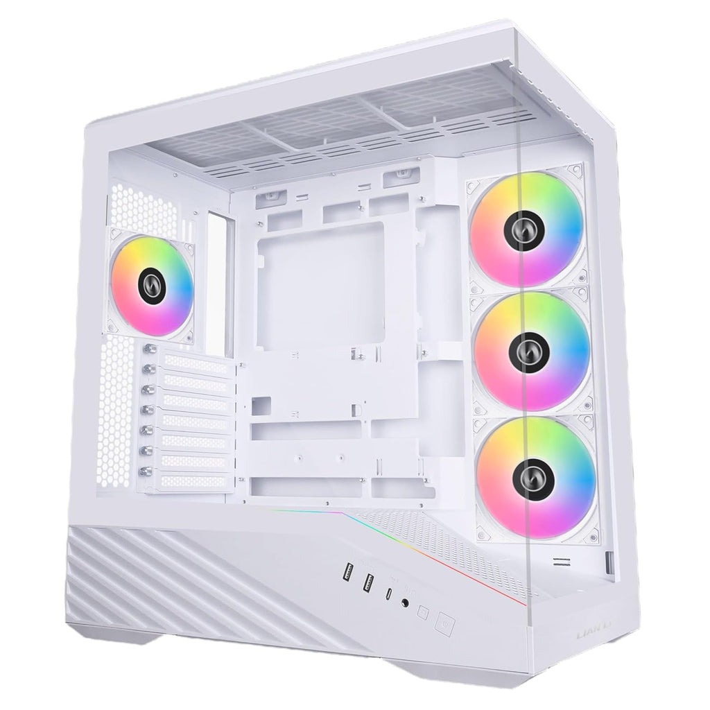 LIAN LI V100 VECTOR ATX MID-TOWER PC CASE , WHITE (G99.V100RW.IN) – TechCure India