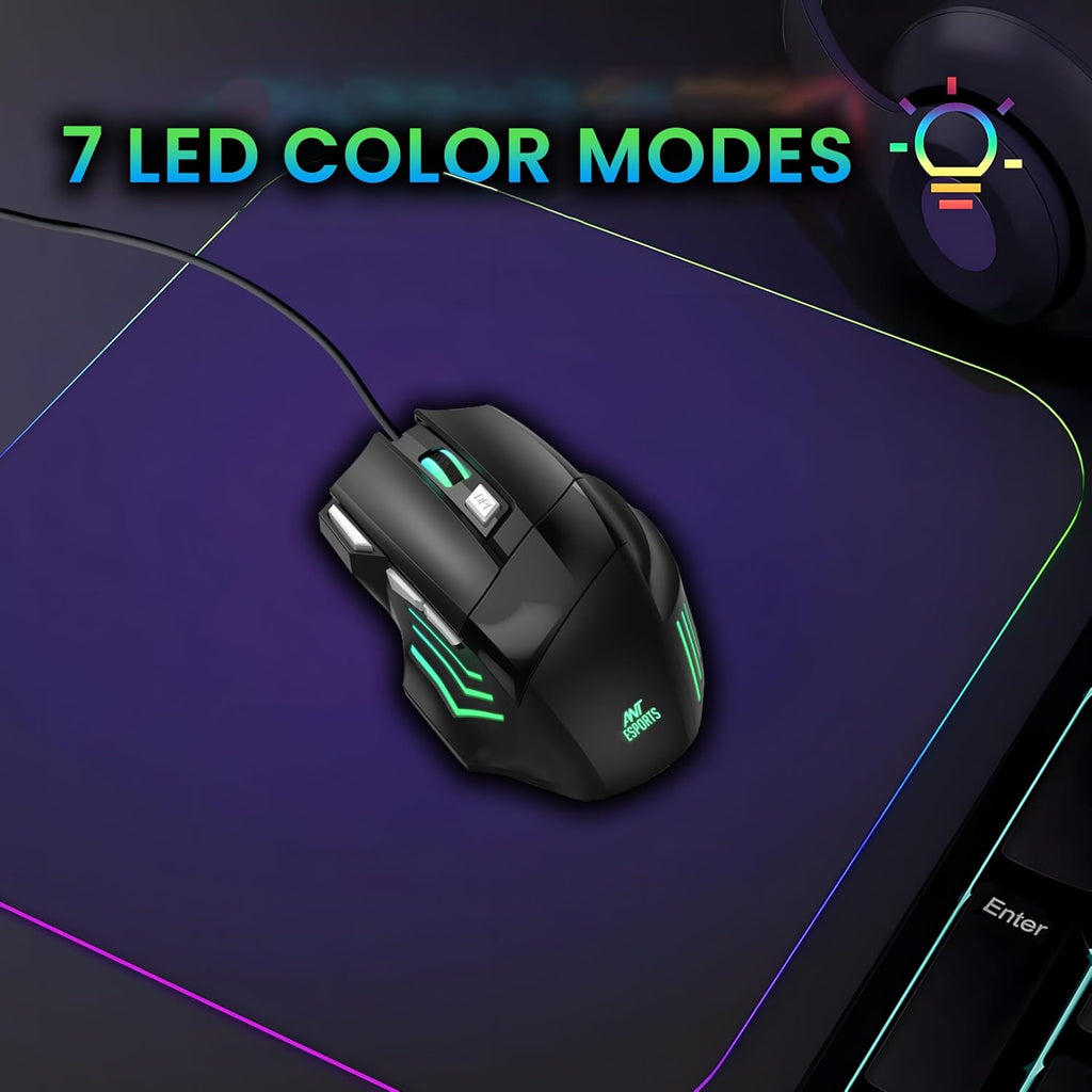 ANT ESPORTS THUNDER 30 WIRED MECHANICAL GAMING KEYBOARD MOUSE COMBO – TechCure India
