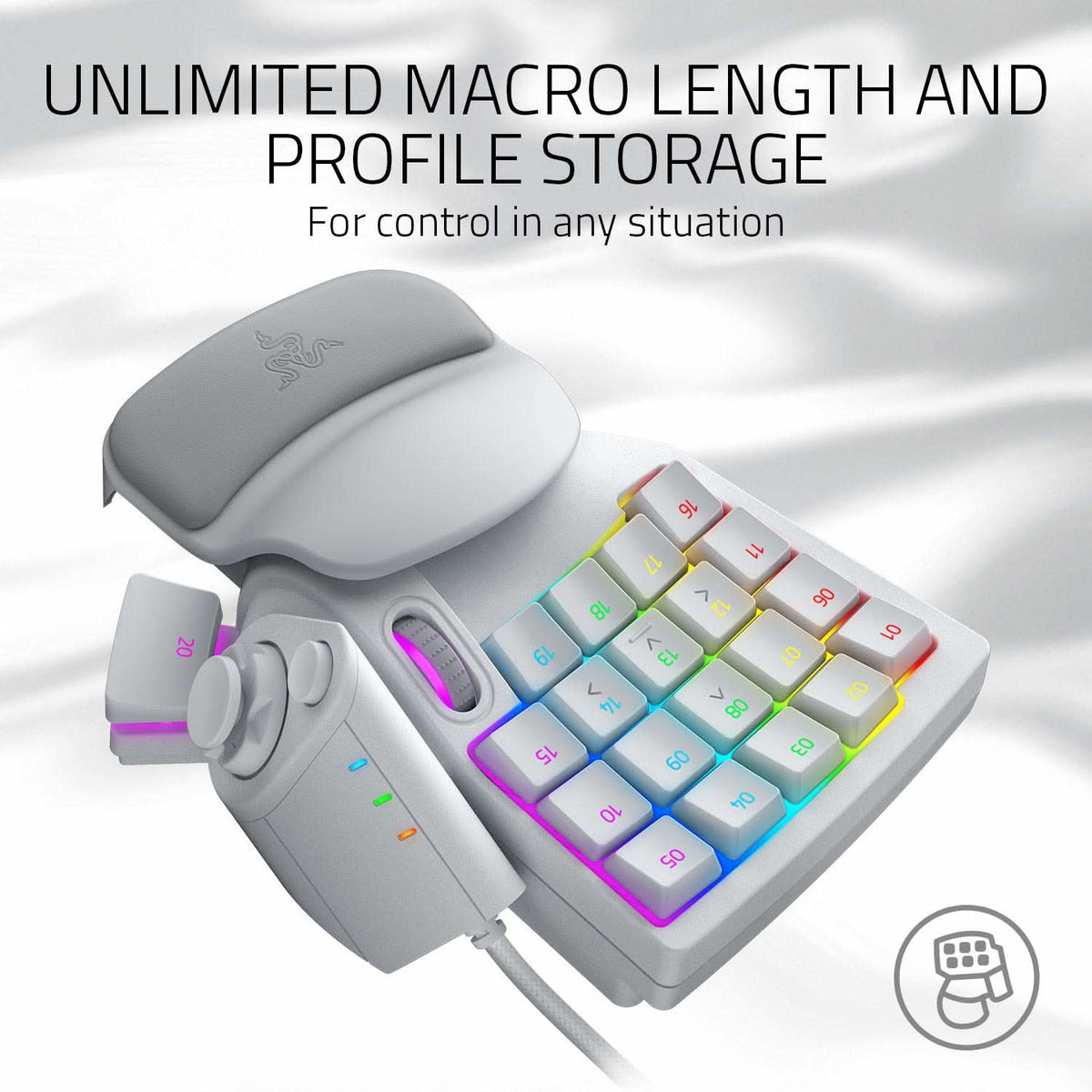 RAZER TARTARUS PRO ANALOG OPTICAL GAMING KEYPAD MERCURY RZ07-03110200-R3M1 – TechCure India