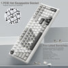 AULA F99 96% Wireless Mechanical Gaming Keyboard ( Graywood Switch ) ( Gray / White ) ( F99GrWW ) - 4