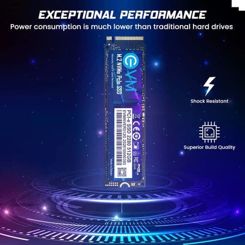 EVM 512GB M.2 NVMe Gen3 Internal Solid State Drive (SSD) - 4