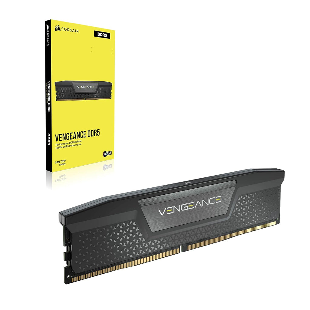 CORSAIR VENGEANCE 32GB RAM (1X32GB) DDR5 DRAM 5600MHZ BLACK CMK32GX5M1B5600C40 – TechCure India