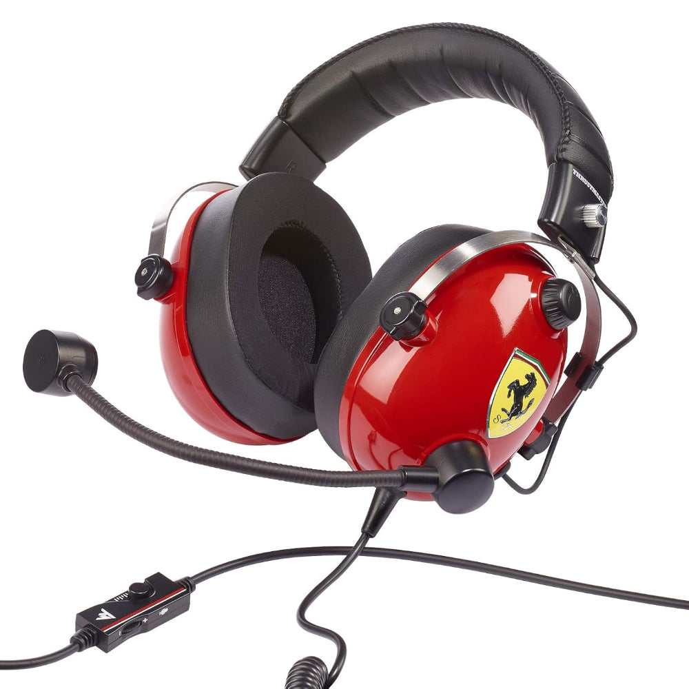 THRUSTMASTER T.Racing Scuderia Wired Gaming Headset With Ferrari Edition Game Over Ear ( Red ) – TechCure India