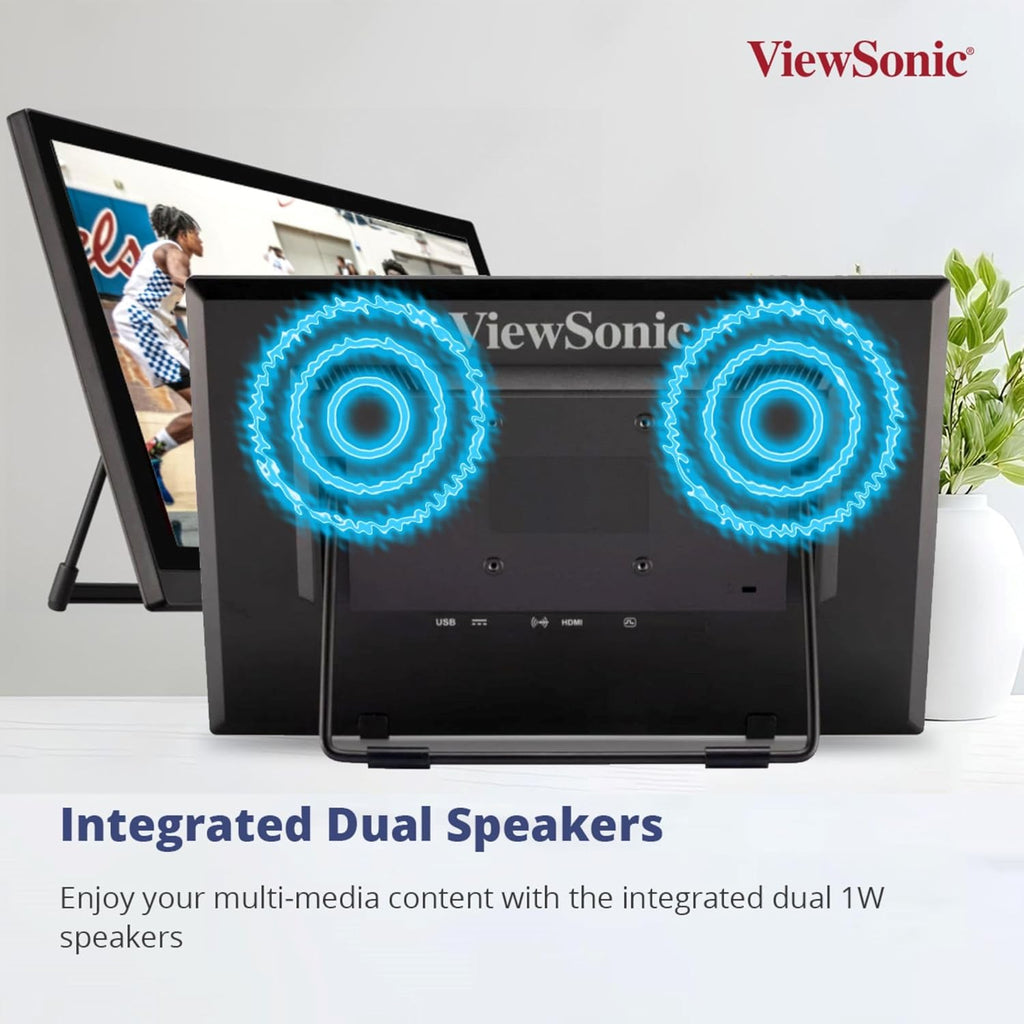 VIEWSONIC TD1630-3 40.64 CM(16") TOUCH PORTABLE MONITOR WITH10-POINT CAPACITIVE TOUCH | ADVANCED ERGONOMIC | 7H HARDNESS SCREEN | EYECARE | INTEGRATED SPEAKERS| VGA| HDMI |USB 2.0 TYPE B – TechCure India