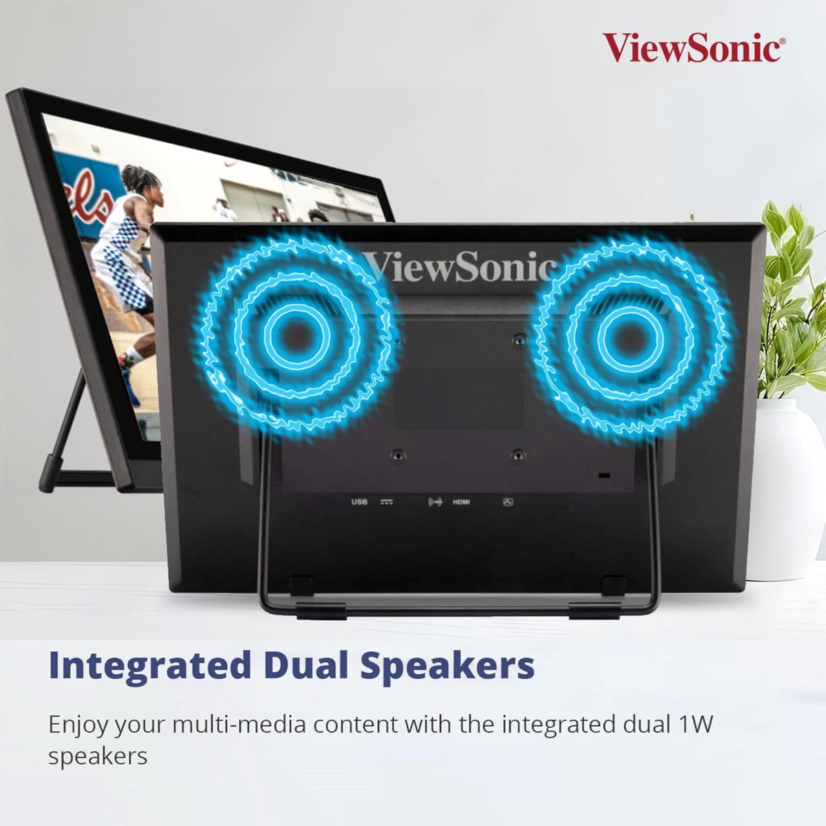VIEWSONIC TD1630-3 40.64 CM(16") TOUCH PORTABLE MONITOR WITH10-POINT CAPACITIVE TOUCH | ADVANCED ERGONOMIC | 7H HARDNESS SCREEN | EYECARE | INTEGRATED SPEAKERS| VGA| HDMI |USB 2.0 TYPE B – TechCure India