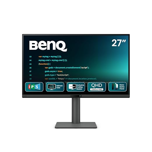 BenQ RD270Q 27 Inch 2K 144Hz IPS QHD Programming Monitor – TechCure India