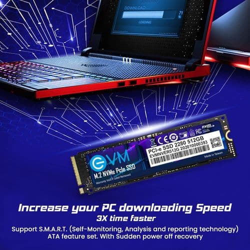 EVM 512GB M.2 NVMe Gen3 Internal Solid State Drive (SSD) - 3