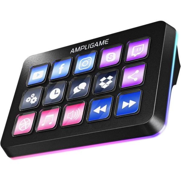 Fifine AmpliGame D6 Stream Controller with 15 Macro Keys – TechCure India