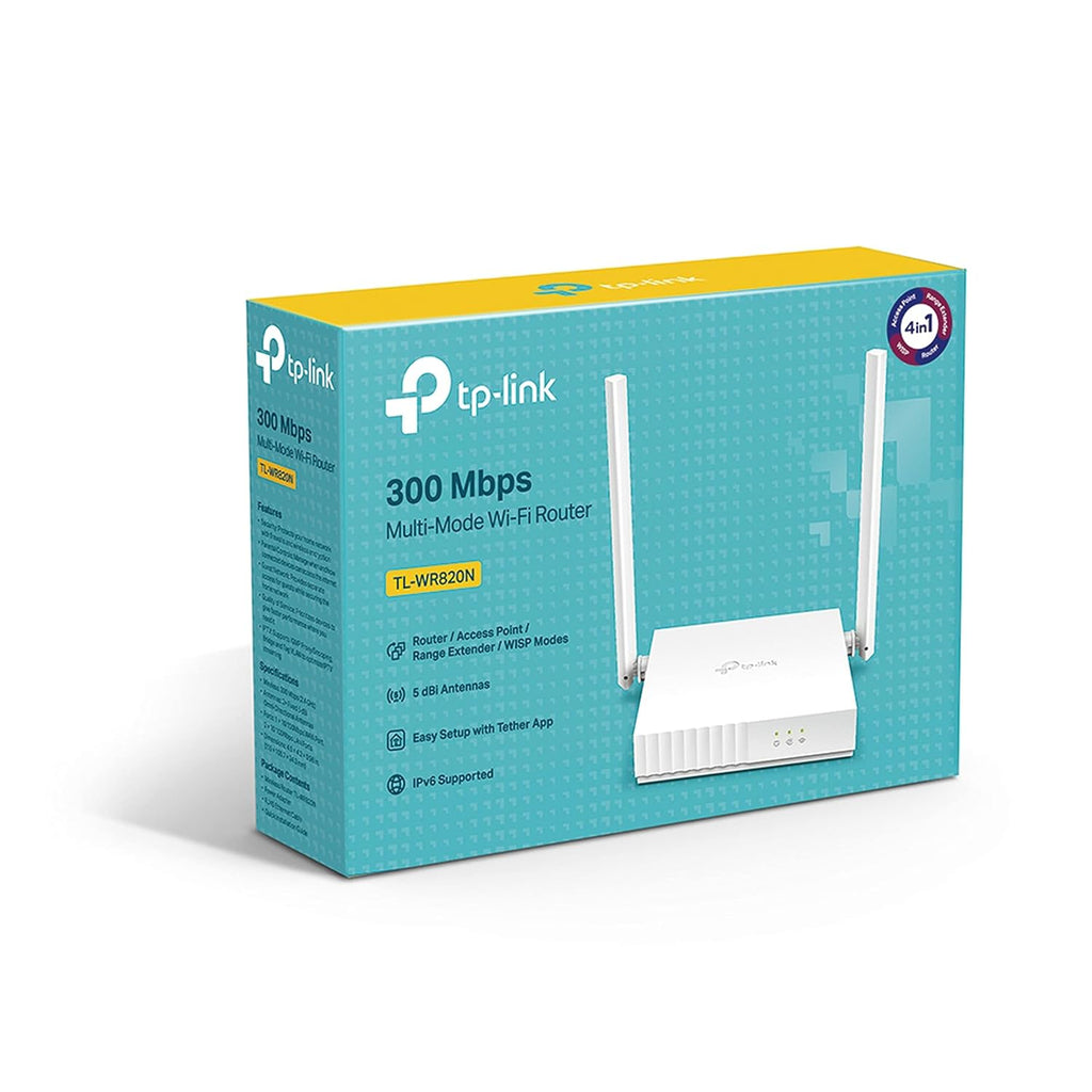 TP-LINK TL-WR820N N300 MBPS SINGLE_BAND SPEED WIRELESS WIFI ROUTER, EASY SETUP, IPV6 COMPATIBLE, SUPPORTS PARENT CONTROL, GUEST NETWORK, MULTI-MODE WI-FI ROUTER – TechCure India
