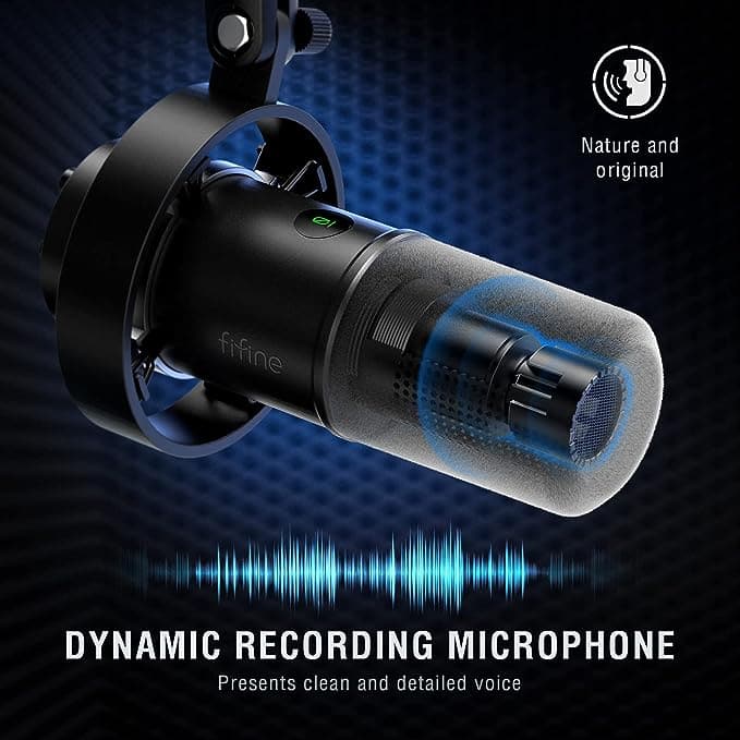 FIFINE K688 XLR/USB Dynamic Microphone - 3